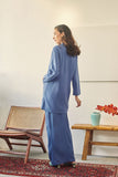 Rasa Sayang Women Scallop Kebarung - Steel Blue