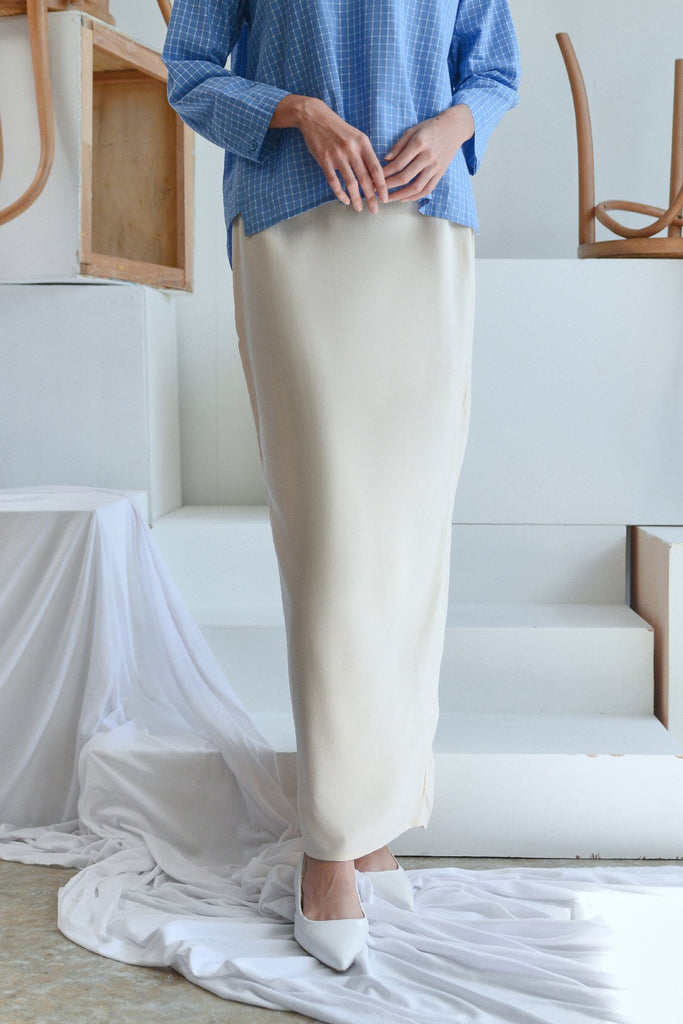 kain cotton jenis kipas - cream