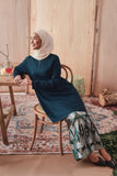 baju kurung ready to wear emerald green