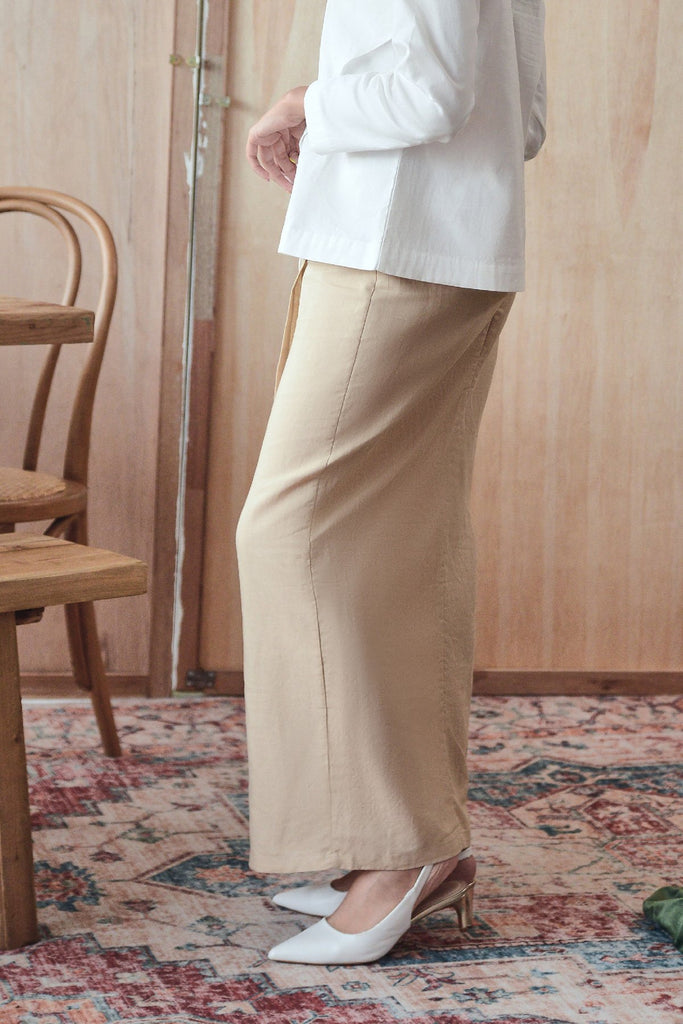 kain selesa plain beige khaki