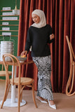 The Sungai Women Folded Skirt - Timah