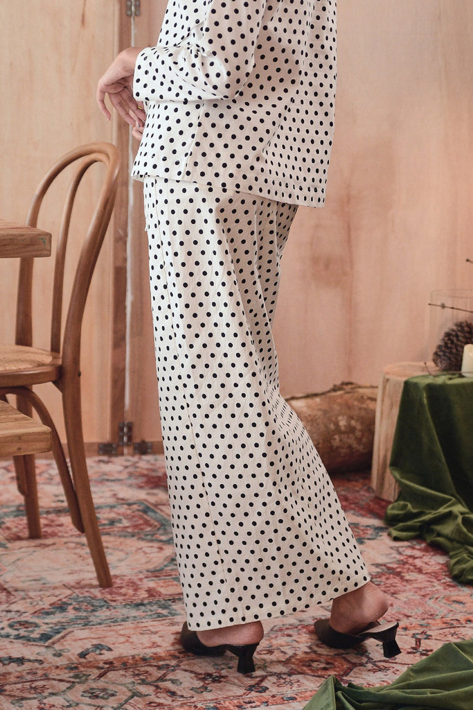 kain cotton corak polka dot