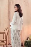 set baju raya ready to wear putih