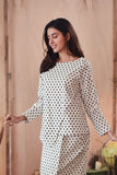 baju cotton polka dot