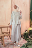 blouse perempuan selesa polka dot