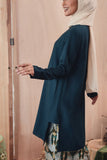baju kurung plain hijau