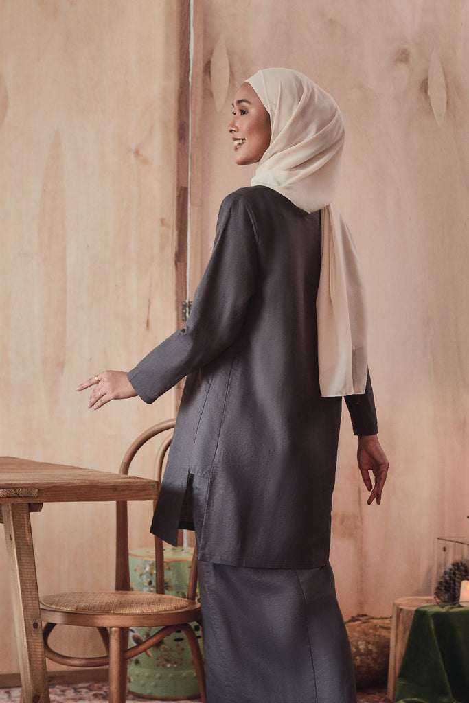 baju kurung cotton selesa