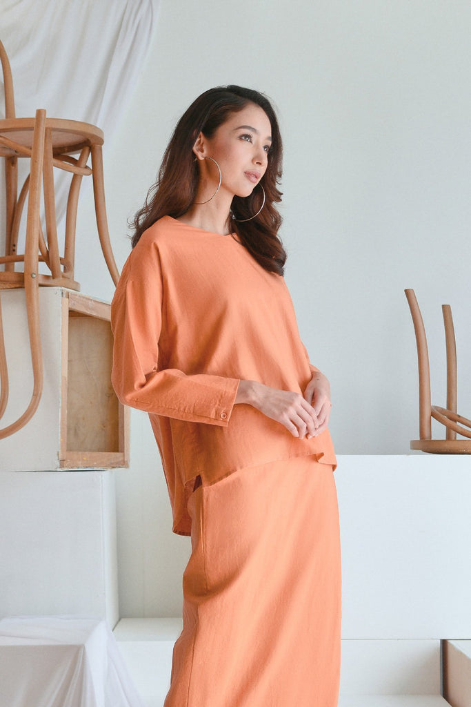 The Sungai Women Tropika Blouse - Brown