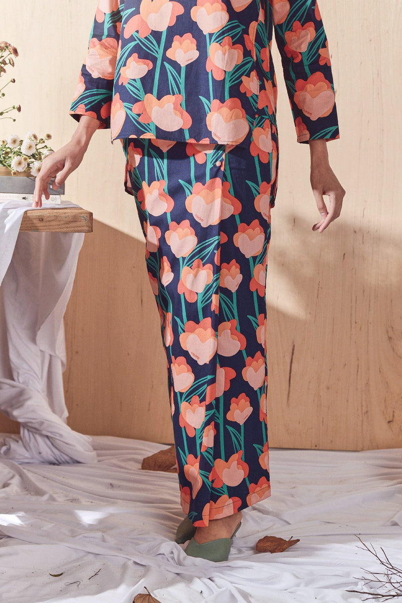 Women Floral Folded Skirt