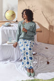 Skirt Butang bercorak