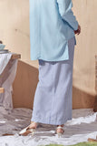 Light Blue Blouse and Stripe skirt