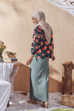 Vegan Green Folded Skirt