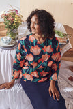 Women Floral Top Blouse