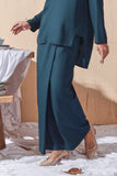 The Balik Women Buttons Folded Skirt - Emerald Green