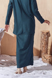 The Balik Women Buttons Folded Skirt - Emerald Green