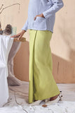 Women Button Folded Skirt