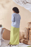 The Balik Women Dolman Sleeve Blouse - Oxford Stripe