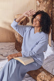 The Balik Women Dolman Sleeve Blouse - Oxford Stripe