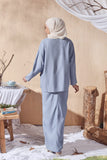 The Balik Women Dolman Sleeve Blouse - Light Pigeon Blue