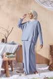 The Balik Women Dolman Sleeve Blouse - Light Pigeon Blue