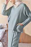 The Balik Women Dolman Sleeve Blouse - Vegan Green