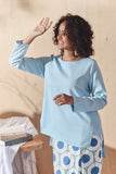 Plain Long Sleeve Blouse