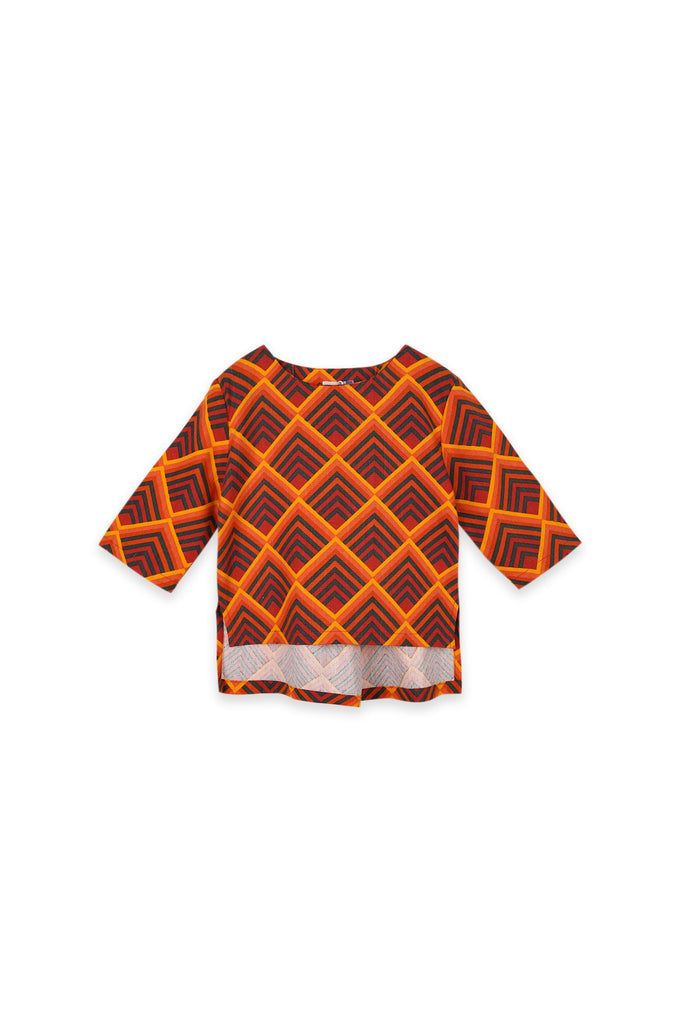 Folded Back Blouse for Kids