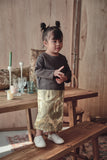 baju kurung baby kelabu dan kain jacquard gold