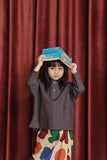 The Rona Raglan Blouse - Dark Grey