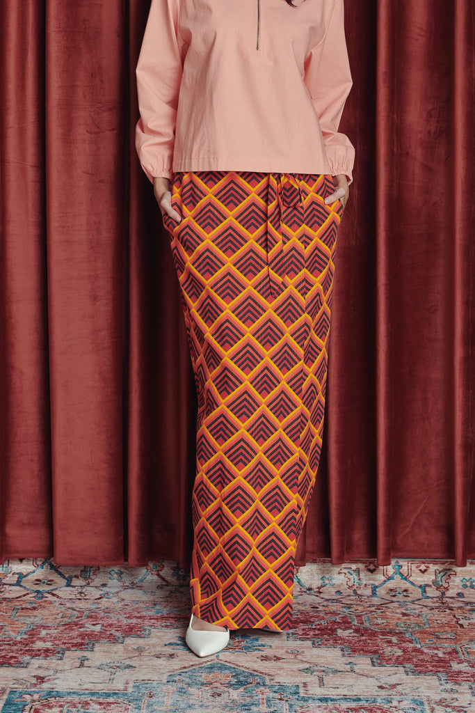 Skirt Cetak Berikat untuk Perempuan