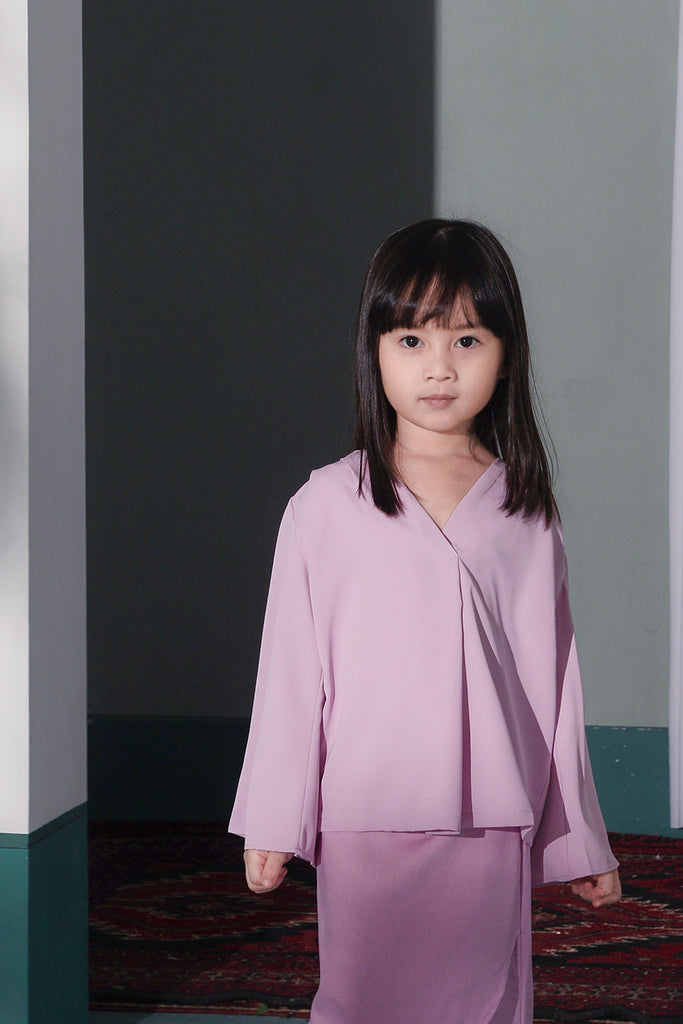 blouse budak tangan kembang