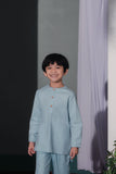 kurta budak biru cair