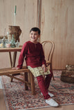 kurta teluk belanga budak lelaki merah hati