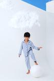 The Luna Premium Cotton Pyjamas Set - Ashley Blue