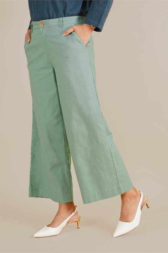 The Everyday Women Palazzo - Fresh Vegan Green