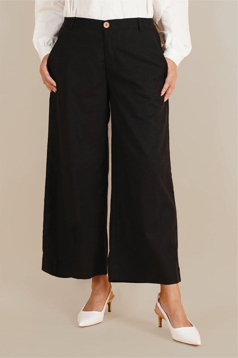 The Everyday Women Palazzo - Black
