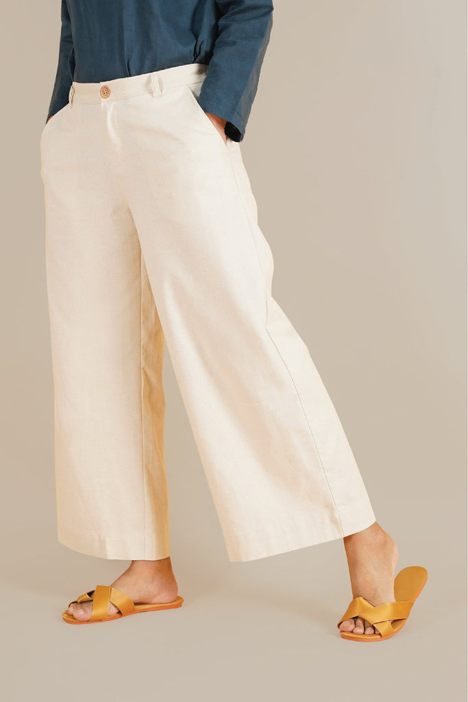The Everyday Women Palazzo - Natural Linen