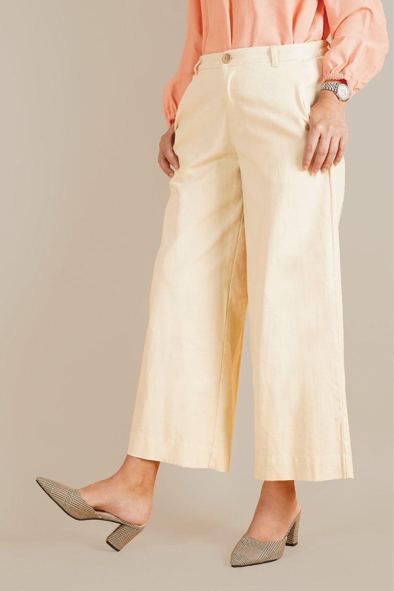 The Everyday Women Palazzo - Cream