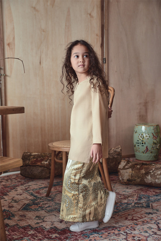The Legend Pesak Kurung Blouse - Khaki