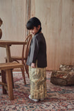 baju kurung kelabu plain