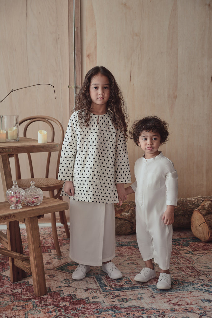baju raya corak polka dot