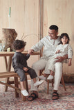baju raya set keluarga corak polka dot