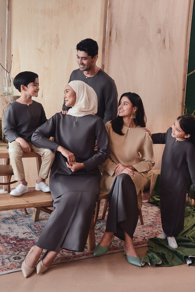 mix and match family grey
