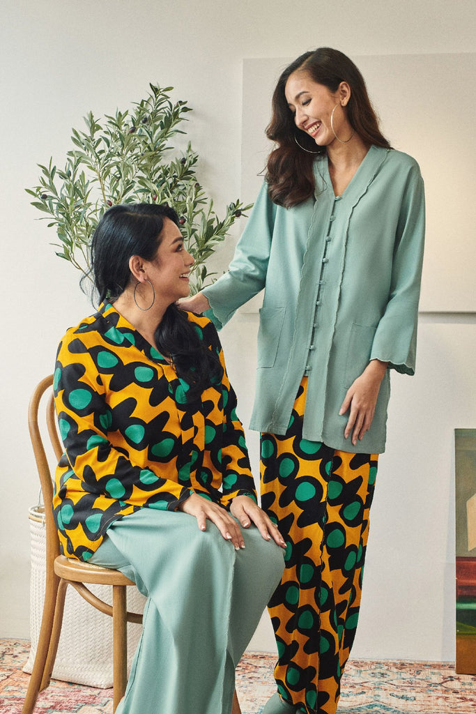 set baju raya wanita cotton