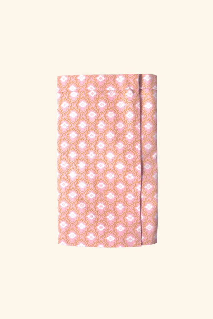 Men instant samping pattern - peach and white