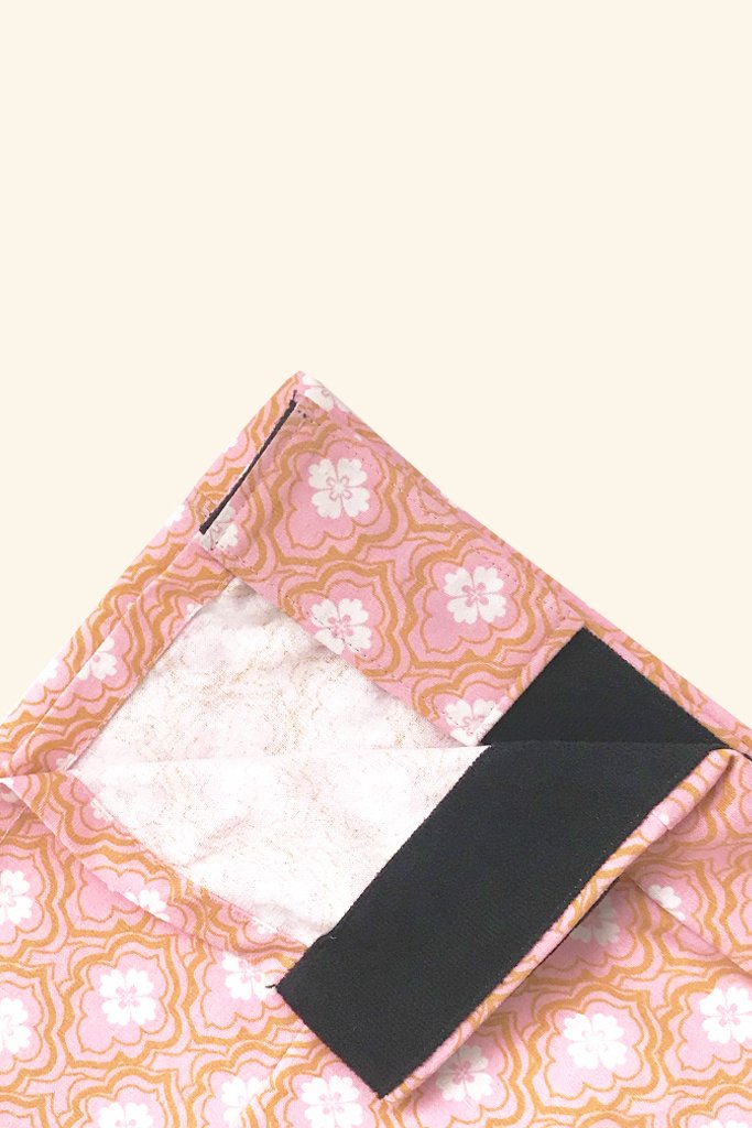 Men instant samping pattern - peach and white
