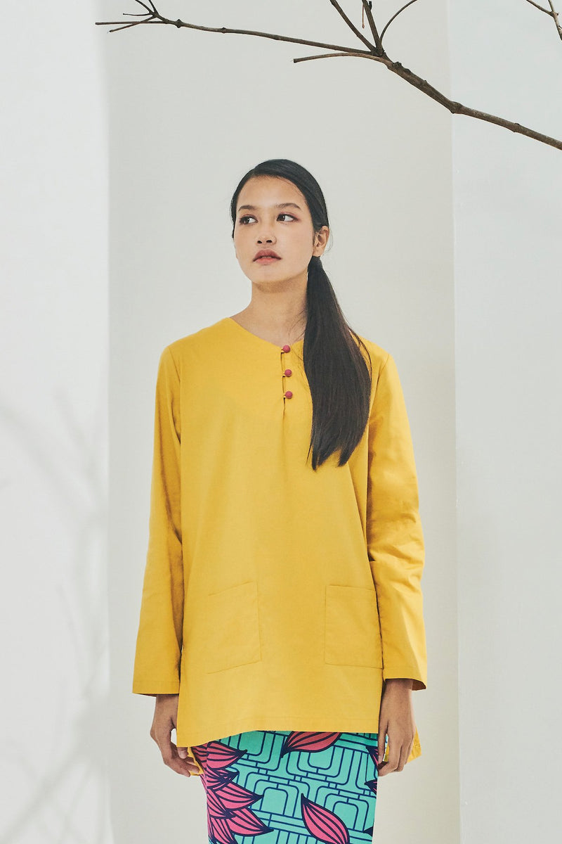 Women Long Sleeve Kurung Blouse