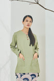 The Timur Women Kurung Blouse - Olive