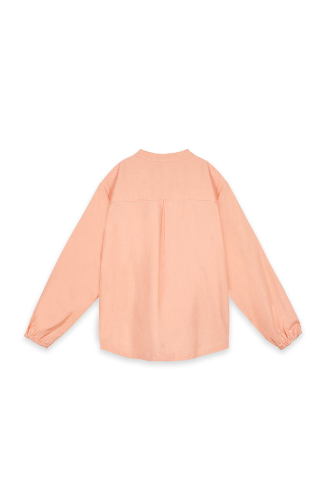 Simple Peach Colour Women Blouse