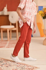 The Perfect Slim Fit Pants - Terracotta